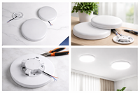 Plafonnier LED rond de haute qualité à montage en surface 30W 170mm 4CCT