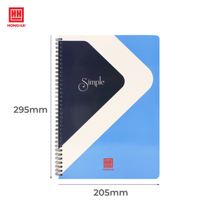 บริการ OEM/ODM จากเวียดนาม สมุดโน้ตแบบสันห่วงเรียบง่าย ขนาด 210x297 มม. (2 มม.) 200 หน้า เข้าเล่มแบบสันห่วง พิมพ์ดิจิทัล ปกกระดาษ - Product Image 1