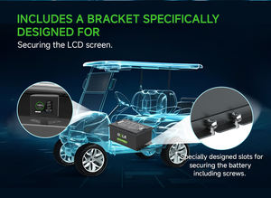 Kustom Pabrik 36V/48V/51.2V/72V 100Ah/150Ah/200Ah LiFePO4 Golf Cart Lithium Ion Pak daya tinggi 5 tahun garansi CE/RoHS - Product Image 3