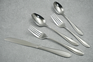 Tốt nhất bán thép không gỉ dao kéo bạc kim loại muỗng nĩa dao thép không gỉ tùy chỉnh màu sắc logo Flatware cho đám cưới - Product Image 4