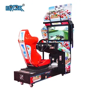 32 Inch Scherm Simulator Ontlopen Racing Arcade Games Machine Muntautomaat Machine Auto Racing Game