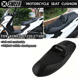 Reposapiés y Cojín para Asiento de Motocicleta KYMCO CT250 - Espuma de PU de Alta Elasticidad, Suave e Impermeable para Modificación y Mejora - Product Image 2