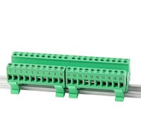 Connecteur industriel enfichable mâle-femelle, paire de bornes DIN 2EDGUKR-5.08 pour armoire de commande industrielle