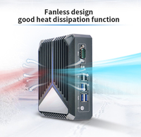 Iwill N1121 J6412 Mini computadora 4K Triple pantalla 3x2,5 Puertos Ethernet Mini PC industrial sin ventilador