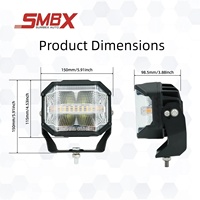 Feux LED ECE E-mark pour camions lourds, lumière blanche ambre dynamique DRL 12V 24V, rampe LED supplémentaire 5 pouces pour Scania DAF MAN