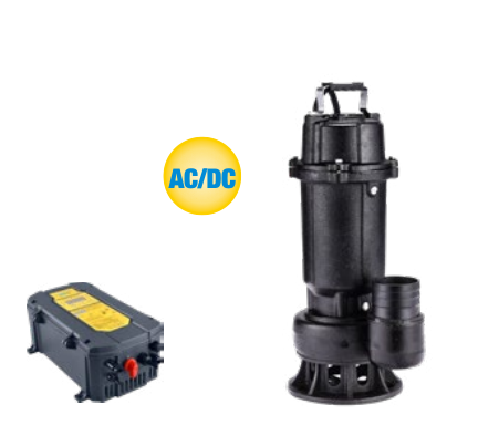 AC DC  Solar Submersible Water Pump