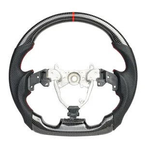 Real Carbon Fiber Flat Customized Sport Universal Steering Wheel For LEXUS IS