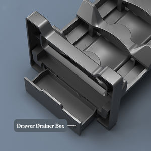 خزانة إدراج رف أطباق من الألومنيوم عمودي ، خزائن المطبخ ، منظم تخزين ، حامل تخزين أطباق قابل للتعديل - Product Image 4