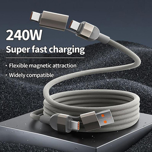 240W สายชาร์จเร็วสุดๆ5A Type-C แจ็กเก็ตไนลอน <span class=keywords><strong>iPhone</strong></span> ใช้ได้กับคอมพิวเตอร์และหูฟัง B52รุ่น PD - Product Image 4