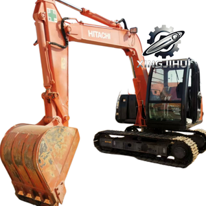 Mini-excavatrice Hitachi ZX70 d'occasion, marque japonaise, 7 tonnes, sur chenilles en caoutchouc, avec moteur Yanmar et groupe motopropulseur. - Product Image 1