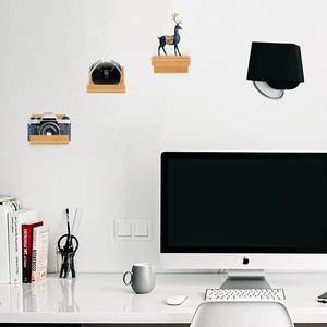 Ensemble d'étagères flottantes robustes et fonctionnelles, étagère murale en bambou décorative - Product Image 4