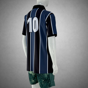 Camiseta de Fútbol Personalizada con Franjas, Tejido de Secado Rápido y Gestión de la Humedad para Partidos de Club - Product Image 4