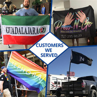 Impression personnalisée multi-taille 3X5Ft Drapeaux d'électeur Bannières de festival promotionnelles Usa Drapeaux de pays américains
