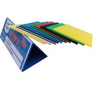 Double Wall Custom Size PP Corrugated Hollow <b>Sheet</b> Inkjet Logo Print Plastic Board for Event Banner Exhibition Parade Sign - Product Image 1