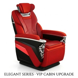 Siège de <span class=keywords><strong>van</strong></span> VIP de luxe universel en cuir pour remplacement, idéal pour la rénovation intérieure des MPV et SUV, couleur personnalisable, directement de l'usine. - Product Image 1