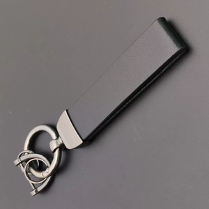 พวงกุญแจห่วงเกี่ยวนิรภัยแบบปรับแต่งโลโก้พวงกุญแจห่วงโซ่หนังแฮนด์เมดสำหรับงานหนักพวงกุญแจ<span class=keywords><strong>รถยนต์</strong></span>พวงกุญแจห่วงคล้องแบบหมุนได้ - Product Image 6