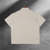 Chemises d'été décontractées pour hommes 100 % coton, à demi-zip, coupe droite ample, personnalisables, séchage rapide, écologiques