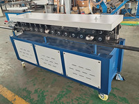 Machine de formage de brides TDF T-12 pour conduits d'air carrés CVC, machine intégrée de fabrication de brides TDF pour tôle galvanisée