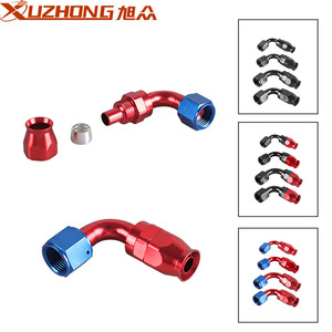 Xuzhong <b>PTFE</b> Hose Fittings AN4 AN6 AN8 AN10 AN12 90 Degree 180 Degree For Automotive Modification - Product Image 3