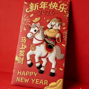 Sobre rojo 3D con diseño de flor, 9x17 cm, para el Año Nuevo Chino, Festival de Primavera, paquete de 8 sobres de papel para regalo de dinero de la suerte - Product Image 4