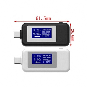 Medidor de Corriente USB Tipo-C 10 en 1, 4-30V, Voltímetro, Amperímetro Digital, Indicador de Corte de Energía, Cargador de Batería - Product Image 1