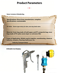 ถุงลมกันกระแทกสำหรับบรรจุภัณฑ์แบบพับได้ ทำจากผ้า PP ทอ สำหรับป้องกันการสั่นสะเทือนและเติมเต็มช่องว่างในการขนส่งสินค้า - Product Image 5