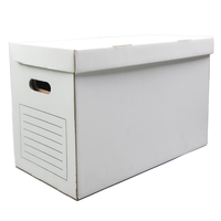 Boîtes de rangement de fichiers de bureau en carton ondulé