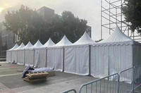 Carpa de Jardín para Eventos Deportivos, Carpa Impermeable de PVC para Bodas y Fiestas, Carpa de Aluminio para Ferias Comerciales y Exposiciones de 6x6, 8x8, 10x10m