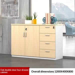 <span class=keywords><strong>Meuble</strong></span> <span class=keywords><strong>de</strong></span> rangement <span class=keywords><strong>de</strong></span> bureau moderne modulaire grande capacité, unité <span class=keywords><strong>de</strong></span> classement à quatre niveaux, étagères en bois, idéal pour l'école, la maison, l'hôtel - Product Image 1