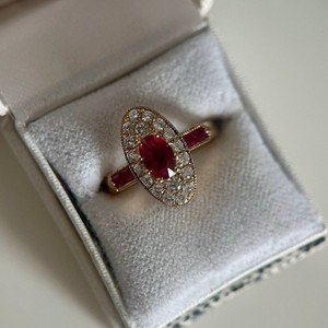 Anello di Lusso in Zircone <span class=keywords><strong>Rosso</strong></span> <span class=keywords><strong>Vino</strong></span> per Donne, Design Unico, Versatile, Anello Aperto - Product Image 4