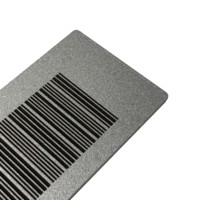 Etiqueta de activo personalizada Código QR Información Impresión UV Etiqueta de metal autoadhesiva