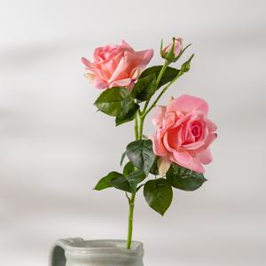 Lot de 3 têtes de roses artificielles <span class=keywords><strong>Lyon</strong></span>, toucher réel, faites à la main, écologiques, pour arrangements floraux DIY, Fête des Mères, Pâques - Product Image 6