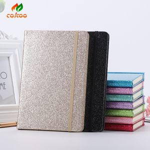 창의력 레트로 A5 학생 노트북 스팽글 하드 커버 PU 스트랩 사무실 선물 기능 창조적 인 디자인 품질 종이 커버 - Product Image 2