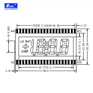 Tn Monochrome Small TN <strong>Lcd</strong> Screen Positive <strong>3.5</strong> <strong>Digit</strong> 7 <strong>Segment</strong> Transflective <strong>Lcd</strong> <strong>Display</strong> - Product Image 6