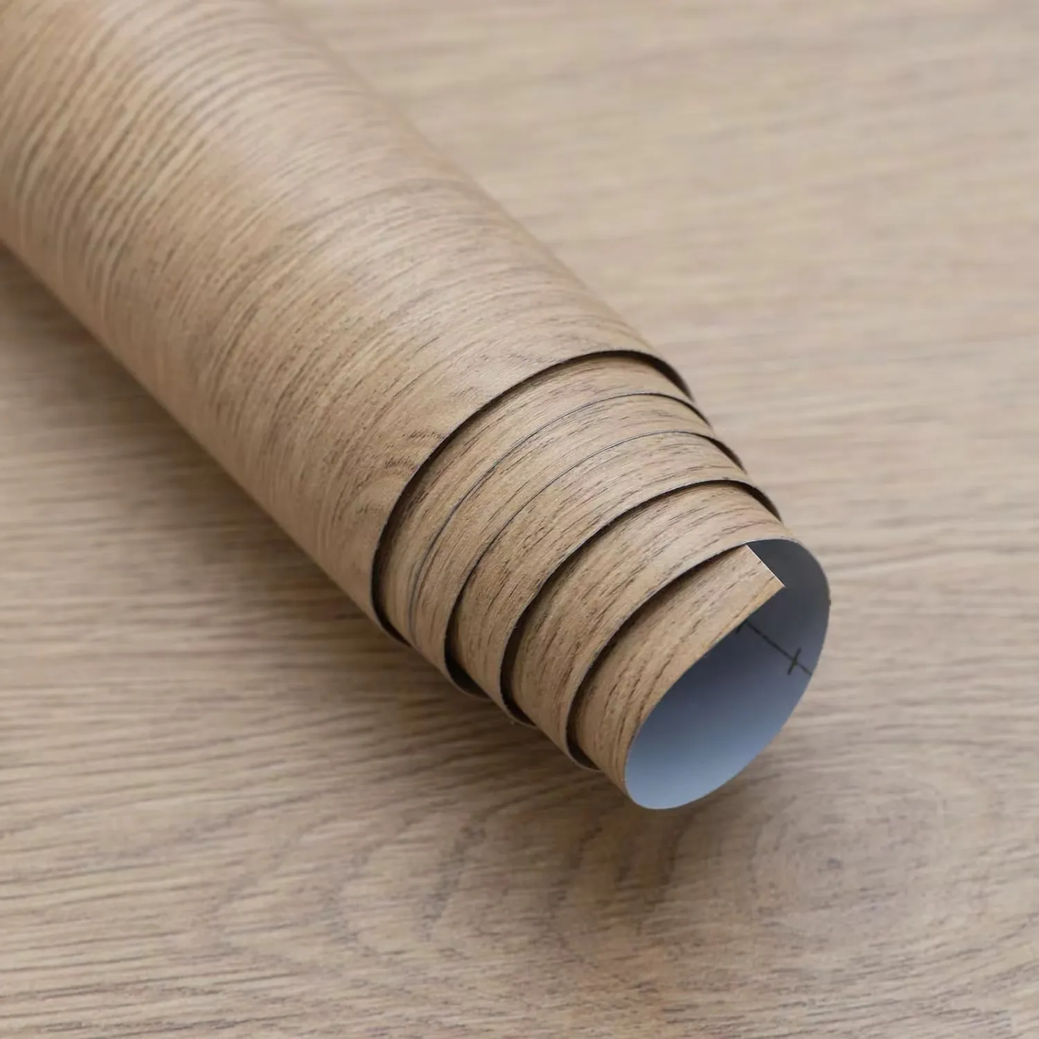 Oron có thể tháo rời hình nền vỏ và dính kết cấu tường giấy tờ tự dính hạt gỗ PVC phim cho tủ bếp