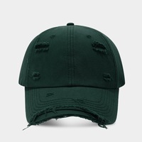 Gorra de Béisbol Vintage Desgastada de Algodón Lisa sin Estructura Estilo Papá con Logo Personalizado al por Mayor