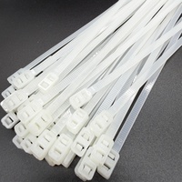 Serre-câbles robustes en nylon 66 transparents à double tête avec deux verrous de fixation pour tuyaux et utilisation extérieure