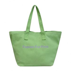 Bolsa de Mano de Lona Personalizada de Gran Capacidad para Mujer, con Diseño de Letras y Logotipo Imprimible, Forro de Poliéster, Estilo Casual y Simple - Product Image 4