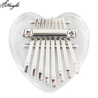 Factory Wholesale 8 Key Mini Kalimba Acrylic Thumb Piano Drum Instrument for Gift Set