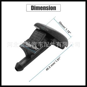 Bmw Windshield <b>Washer</b> Nozzle 61601384859 Mechanical Plastic For Bmw 3 Series E36 Z3 318i - Product Image 3