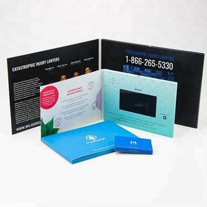Cartes de vœux personnalisées pour <span class=keywords><strong>anniversaire</strong></span> Noël mariage Adertisinng 2.4 4.3 5 7 10.1 pouces Lcd Vidéo <span class=keywords><strong>Invitation</strong></span> Brochure avec vidéo - Product Image 3