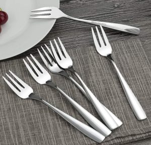 DFO05 ส้อมขนมหวานสแตนเลส 3 ง่าม ชุดส้อมผลไม้ ส้อมหอยนางรม 3 ฟัน - Product Image 3