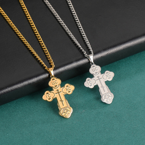 Mode Orthodox Kruis Ketting Voor Mannen Vrouwen Waterdicht Rvs Christelijke Russische Orthodox Kruis Hanger Kettingen - Product Image 6