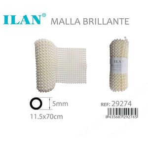 Pannello in Rete Lucida 5mm 11.5x70cm Bianco Perla - Product Image 3