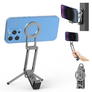Soporte Magnético para Teléfono con Trípode de Aluminio, Ideal para Vlogs, Gimnasio y Viajes - Product Image 1