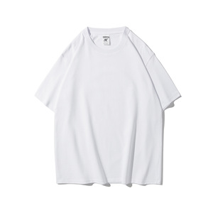T-shirt da <span class=keywords><strong>uomo</strong></span> in <span class=keywords><strong>cotone</strong></span> pesante 280GSM, girocollo, tinta unita, manica corta, personalizzabile con logo, casual - Product Image 2