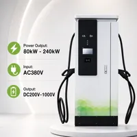 Station de recharge rapide pour véhicules électriques (VE) commerciale intelligente 120KW 240KW avec contrôle par application OCPP 1.6J, certification IP55 CE, exportation mondiale