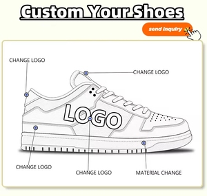 Chaussures de basket rétro pour hommes, style 1, avec logo personnalisé, baskets en cuir décontractées pour hommes, chaussures de skate, fabrication - Product Image 2