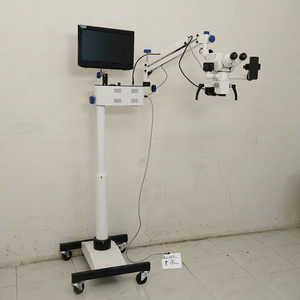 Microscopio Quirúrgico Dental Inclinable con Monitor y Brazo Ajustable, Blanco, Certificado CE, Eléctrico - Product Image 1