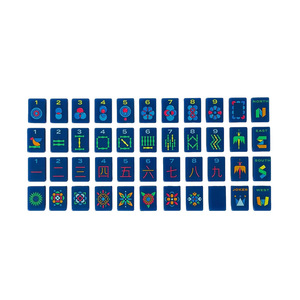 Modern Acrylic Mahjong Tiles Set North East South West Directional Design Portable Universal Style 4 Players - Product Image 3